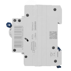 Выключатель автоматический двухполюсный 16А C 6кА AC OptiDin BM63-2C16-УХЛ3 - фото 3
