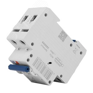 Выключатель автоматический двухполюсный 16А C 6кА AC OptiDin BM63-2C16-УХЛ3 - фото 5