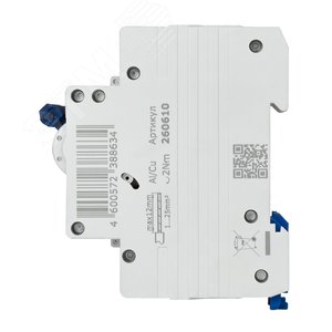 Выключатель автоматический двухполюсный 63А C 6кА AC OptiDin BM63-2C63-УХЛ3 - фото 3