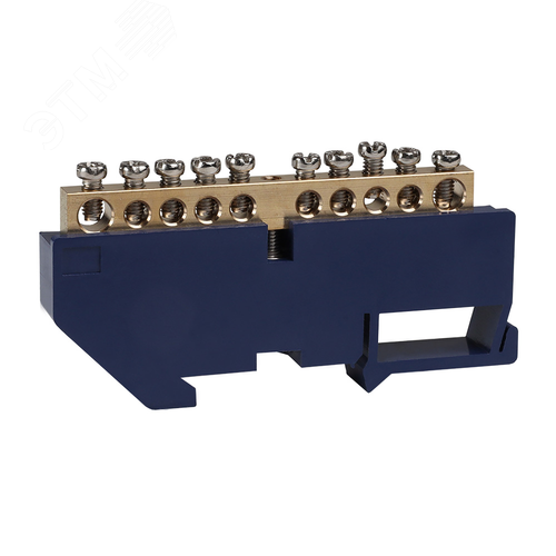 Изображение товара Шина нулевая с изолятором OptiKit BB-D-PE-DIN-14-8х12-желтый (шт)