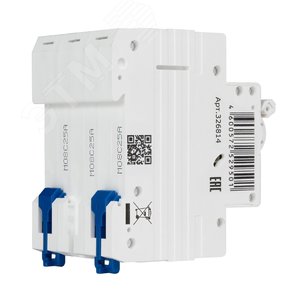 Выключатель автоматический трехполюсный 25А C 4,5кА AC OptiDin BM63-3C25-4,5-УХЛ3 - фото 4