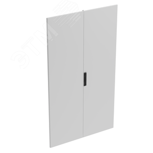 Дверь сплошная двустворчатая для шкафов OptiBox M, ВхШ 2200х1000 мм