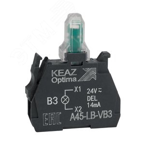 Изображение товара Световой блок OptiSignal D22 A45-LB-VB3 зеленый 24VACDC ZBVB3 (шт)