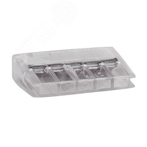 Изображение товара Клемма строительно-монтажная OptiKit СМК 2273-245 (с пастой) 5 отверстий 0,5-2,5 мм2 (шт)