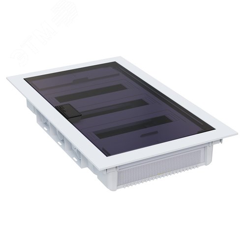 Щит ЩРВ-п-36 белый с черной полупрозрачной дверью IP40 OptiBox PRO - фото 6