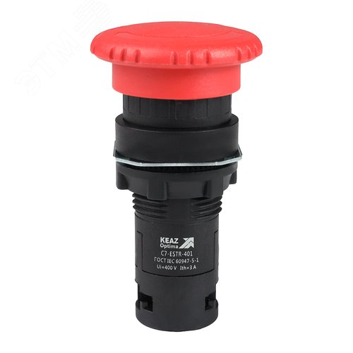 Изображение товара Кнопка аварийного останова OptiSignal Compact D22 C7-ESTR-401 красная 1НЗ XB7ES542P (шт)