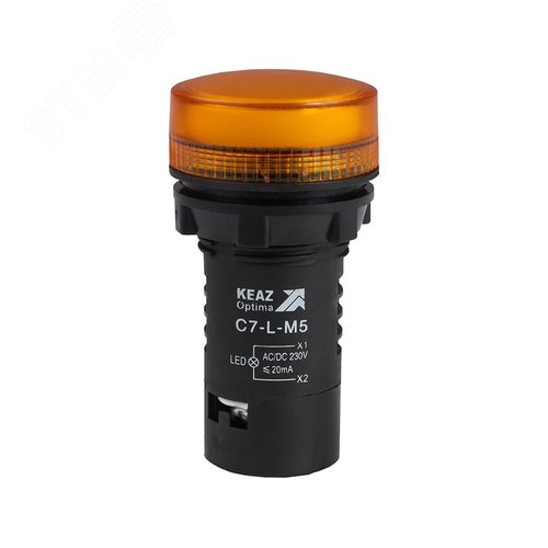Изображение товара Лампа светодиодная желтая C7-L-M5 230 В AC/DC XB7EV05MP (шт)