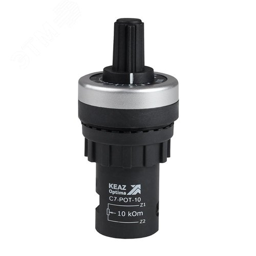 Изображение товара Потенциометр OptiSignal Compact D22 С7-POT-10, 10 кОм XB4BD912R10K (шт)