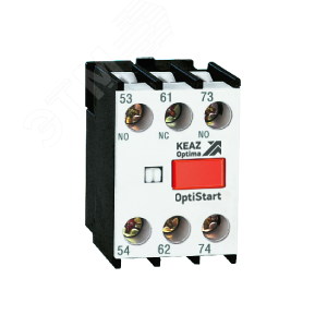 Блок контактный OptiStart K-FX-48421 фронтальный 2НО+1НЗ для F-09..(A)F-150 и FR 335302 КЭАЗ