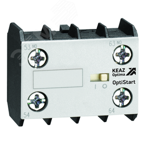 Блок контактный OptiStart K-MX-1011 фронтальный 1НО+1НЗ для мини-контакторов M 335852 КЭАЗ