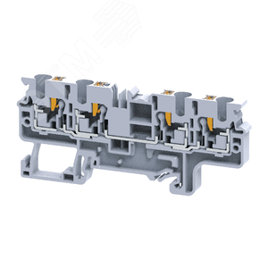Изображение товара Клемма с 4 конт. push-in 4 кв.мм OptiClip СP-4-QUATTRO-(0,2-4)-I-серый (шт)