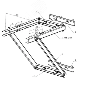 Комплект монтажных частей к РЛК (H=6500)- - фото 2