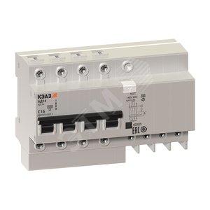 Выключатель автоматический дифференциального тока АВДТ с защитой от сверхтоков 4П 25А 30мА АC АД14-42C25-АC-УХЛ4-