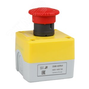 Изображение товара Пост кноп авар стоп OptiSignal D22 C5-BK-1-ESTR-01 1НЗ возв пов XALK178 (шт)