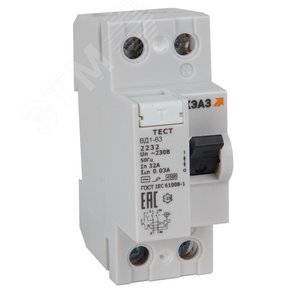 Выключатель дифференциального тока (УЗО) без защиты от сверхтоков 2П 40А 300мА ВД1-63-2440-АС-УХЛ4
