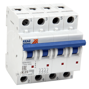 Выключатель автоматический модульный OptiDin BM63-4Z32-10-УХЛ3 - фото 2