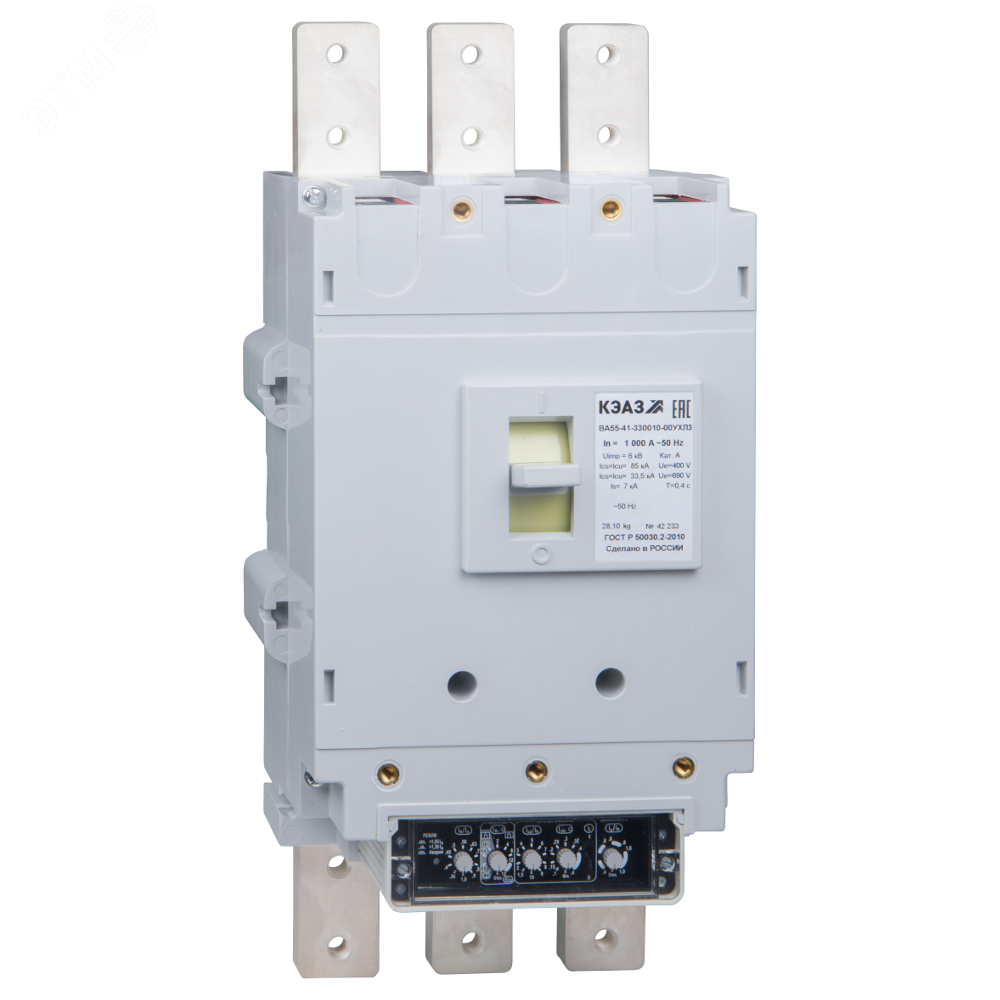 Выключатель автоматический ВА55-41-330010-630А-690AC-УХЛ3 КЭАЗ купить цена