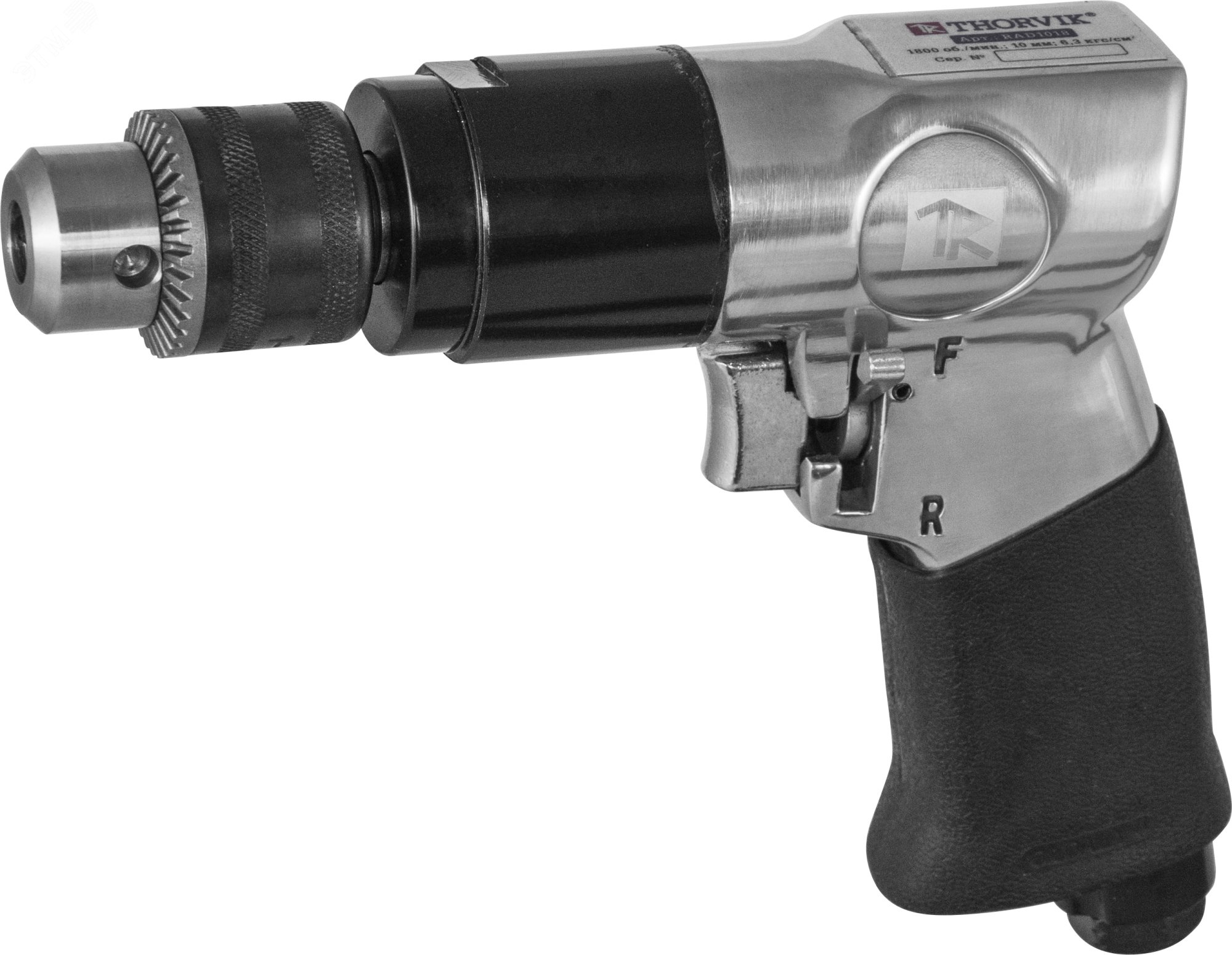 Изображение товара Пневматическая дрель Thorvik RAD1018 1800 об/мин с реверсом патрон 1-10 мм