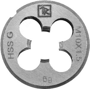 Изображение товара Плашка D-DRIVE круглая ручная HSS для нарезания наружной резьбы набор