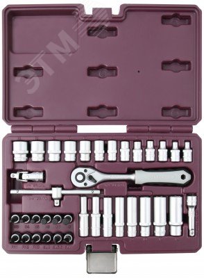 Изображение товара Набор инструмента 1/4''DR, 38 предметов (набор)