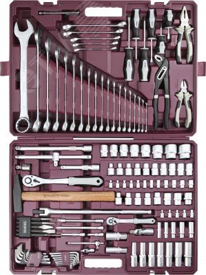 Изображение товара Набор инструмента универсальный 127 предметов Thorvik с морозоустойчивым кейсом