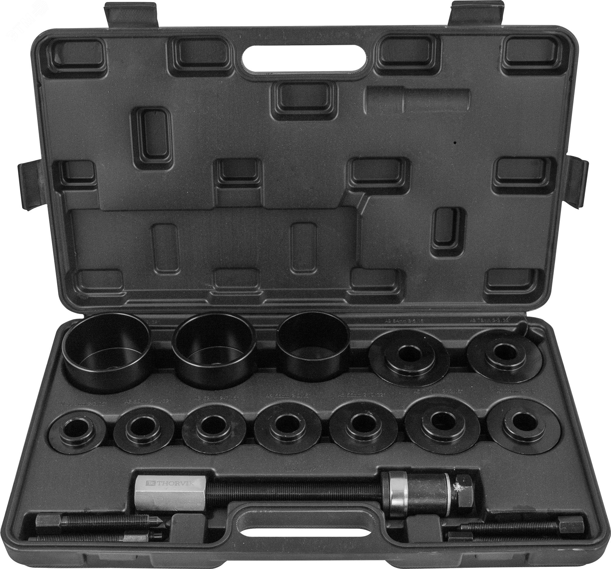 Изображение товара Набор для снятия и установки ступицы и подшипников, 15 предметов (шт)