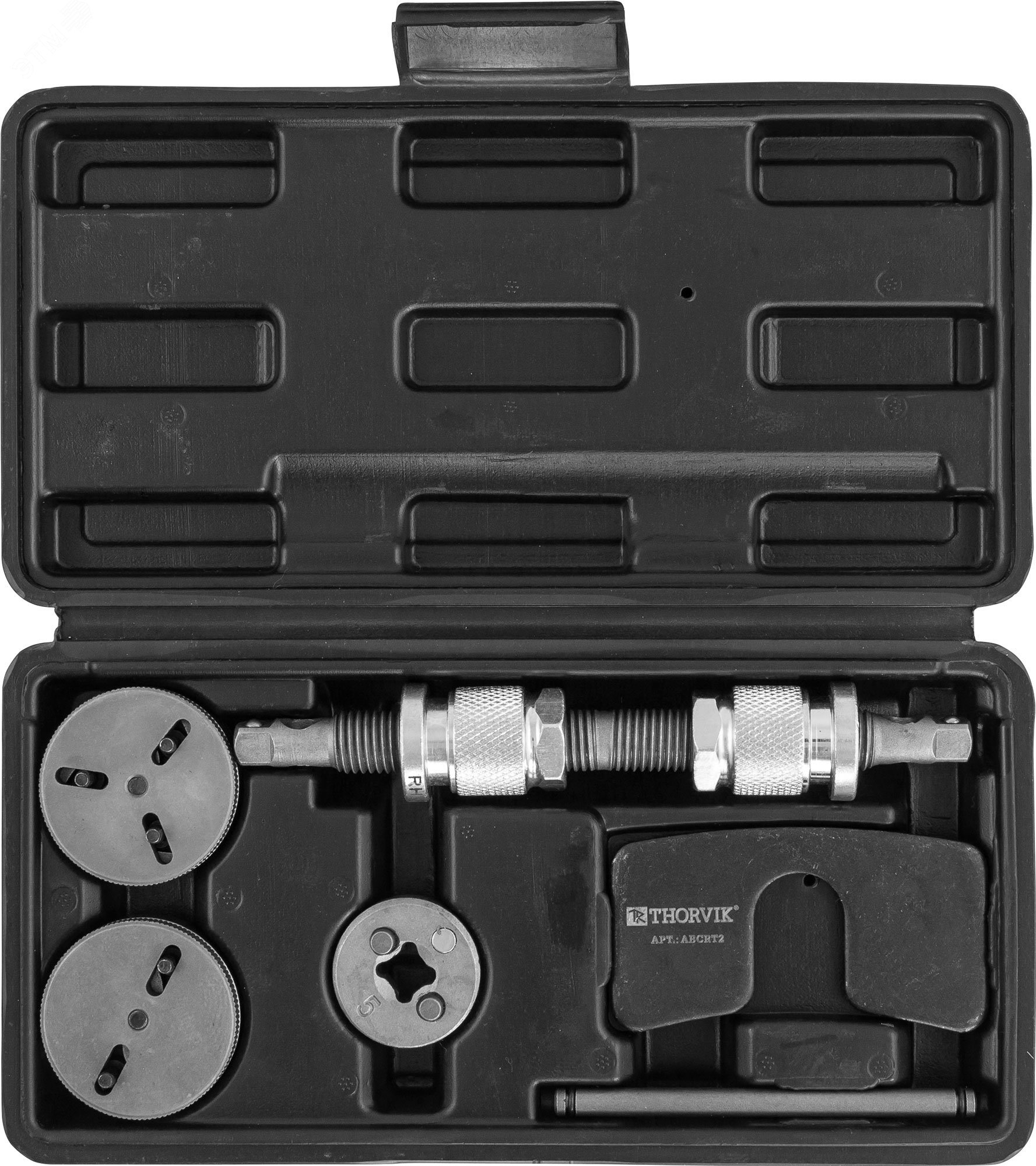 Изображение товара Приспособление для возврата поршней дисковых тормозов 7 предметов Thorvik