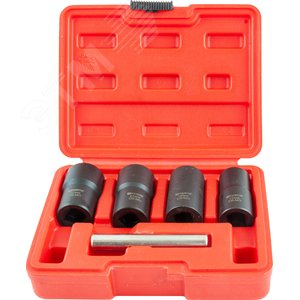 Изображение товара Набор головок для поврежденного крепежа 1/2'' DR, 17-22мм, 5 предметов (шт)