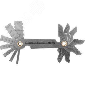 Изображение товара Набор резьбовых шаблонов комбинированных для наружных и внутренних резьб, 14 предметов (шт)