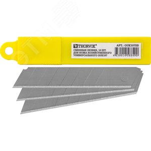 Изображение товара Сменные лезвия для ножа хозяйственного универсального GUK197, 10 шт. (шт)