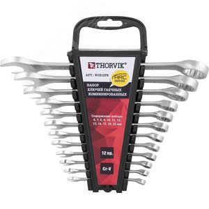 Изображение товара Набор ключей гаечных комбинированных серии ARC на держателе, 6-22 мм, 12 предметов (шт)