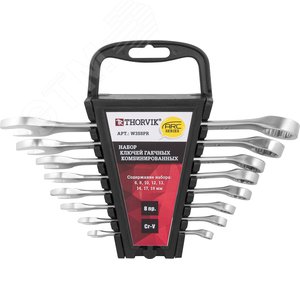 Изображение товара Набор ключей гаечных комбинированных серии ARC на держателе, 6-19 мм, 8 предметов (шт)