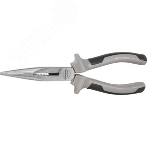 Изображение товара Длинногубцы прямые с духкомпонентными рукоятками, 200 мм (шт)