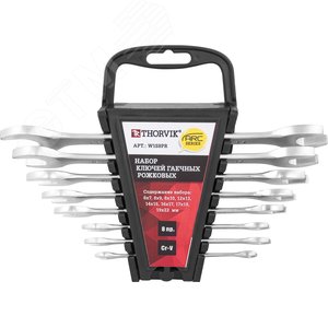 Изображение товара Набор ключей гаечных рожковых серии ARC на держателе, 6-22 мм, 8 предметов (шт)