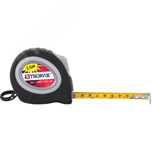 Изображение товара Рулетка с магнитным захватом и автостопом, в обрезиненном корпусе, 7.5 м (шт)