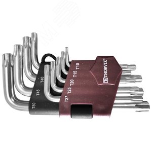 Изображение товара Набор ключей торцевых TORX® коротких, Т10-T50, 9 предметов (шт)