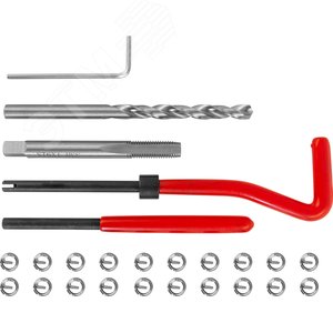 Изображение товара Набор для восстановления резьбы M6x1.0, 25 предметов (шт)