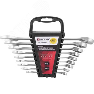 Изображение товара Набор ключей гаечных комбинированных серии ARC на держателе, 8-22 мм, 9 предметов (шт)