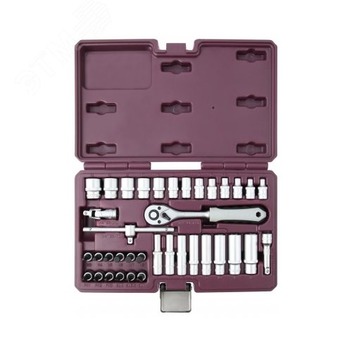 Изображение товара Набор инструмента 1/4''DR, 38 предметов (набор)