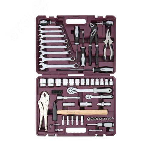 Изображение товара Набор инструмента универсальный 1/4'', 1/2''DR, 72 предмета (набор)