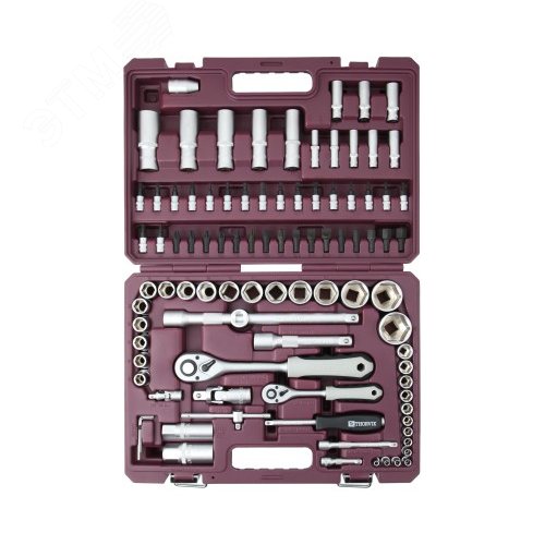 Изображение товара Набор инструмента универсальный 1/4'', 1/2''DR, 94 предмета (набор)