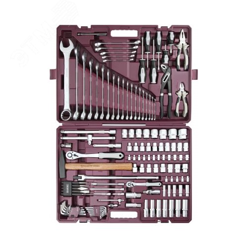 Изображение товара Набор инструмента универсальный 1/4'', 1/2''DR, 127 предметов (набор)