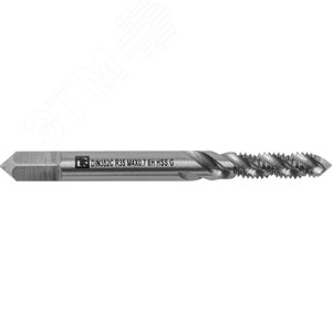 Изображение товара Метчик машинно-ручной T-DRIVE со спиральной канавкой для глухих отверстий с направляющей в наборе М4х0.7, HSS-G (шт)