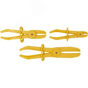 Изображение товара Набор пластиковых зажимов для резиновых шлангов и патрубков, 3-57 мм, 3 предмета (шт)