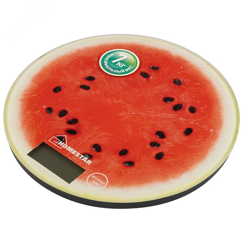 Изображение товара Кухонные электронные весы Homestar HS-3007S до 7 кг модель с рисунком Арбуз