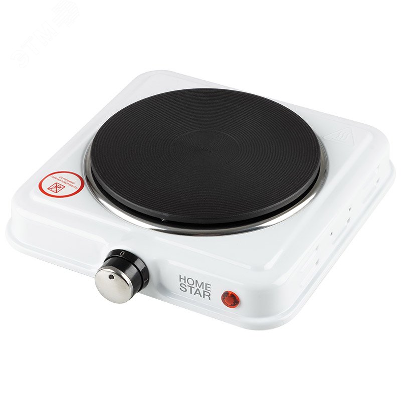 Изображение товара Электроплитка Homestar HS-1108 из чугуна с регулировкой температуры белая