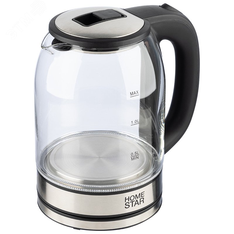 Изображение товара Чайник стеклянный HomeStar HS-1042 на 1,8 л с подсветкой и защитой