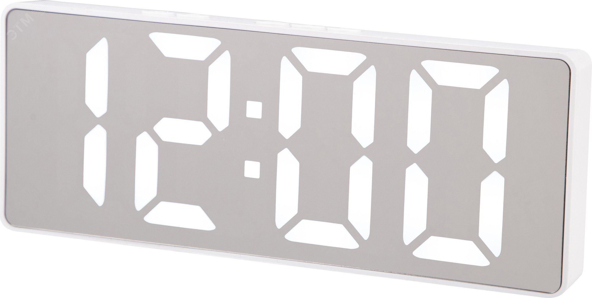 Изображение товара Электронные часы HS-0120 с будильниками и LCD-дисплеем белый