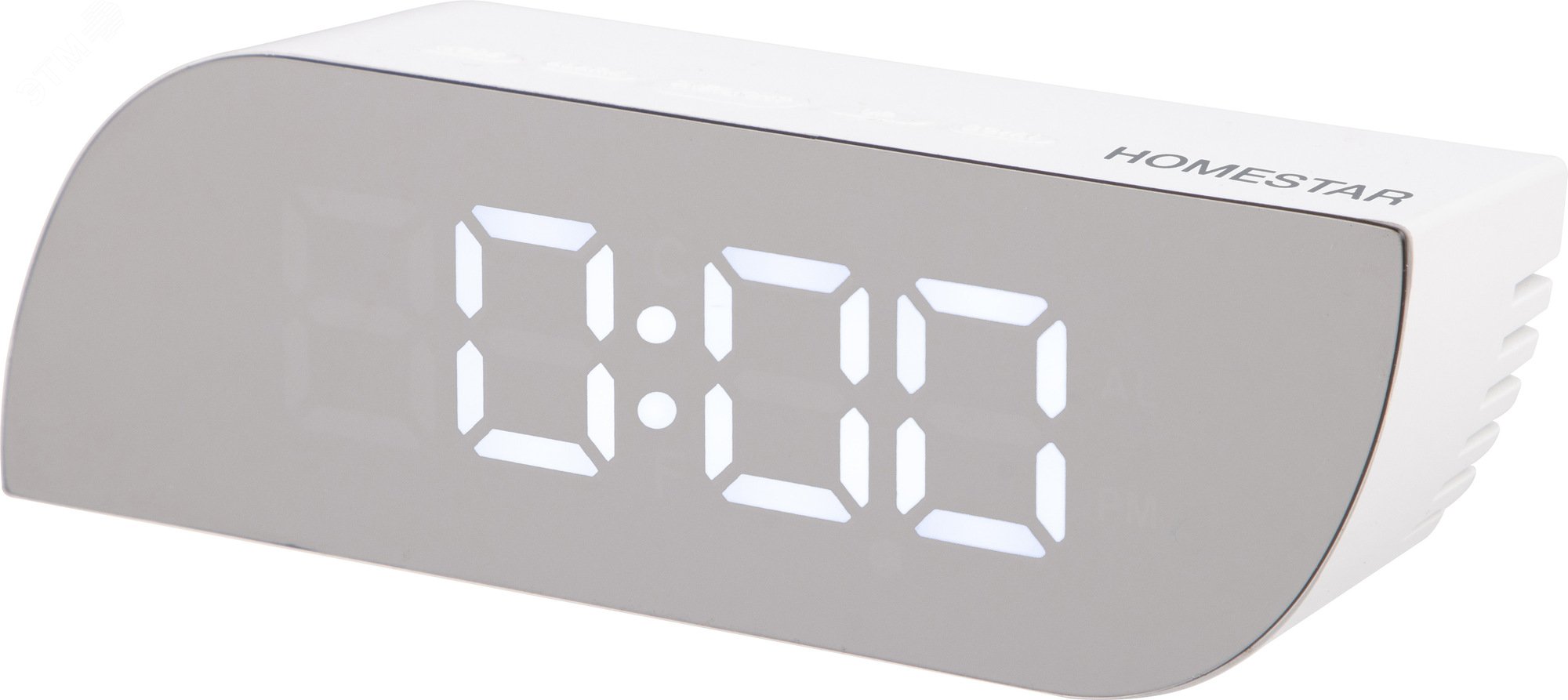 Изображение товара Электронные часы HomeStar HS-0121 с будильником и термометром белые