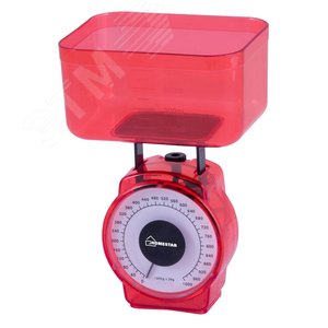 Изображение товара Весы кухонные механические HS-3004М до 1 кг, цвет красный (шт)